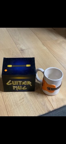 White and orange - and, mug
