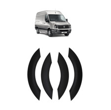 VW CRAFTER ABS BLACK 4 PIECES WHEEL ARCH COVER TRIMS PROTECTION 2006-2017