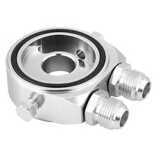 Billet Aluminum M20x1.5 Oil Filter Cooler Sandwich Plate Adapter Thread 1/8 NPT
