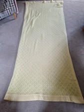 Witney Cellular Lemon Blanket 80" X 90" With Nylon Trim Very Good Condition 