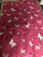 Blackout Butterfly curtains 64" x54 by Dunelm 