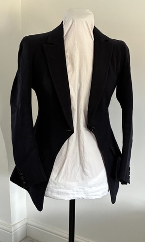 Navy vintage side saddle