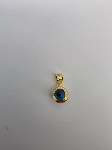 22ct solid gold round - gold, eye