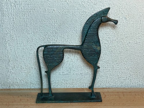 Vintage bronze horse - bronze,