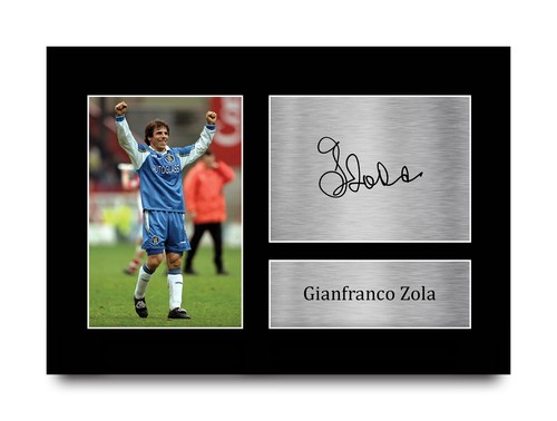 Gianfranco zola signed chelsea - signed,