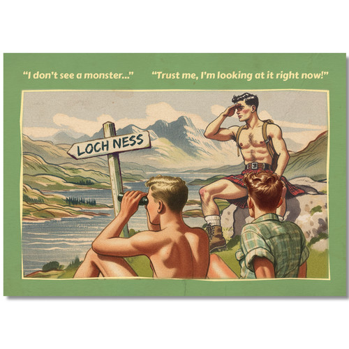 Gay postcard inspired - , by