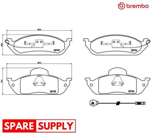 Brake pad set - pad,