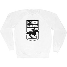 'Horse Racing Motif' Adult Sweatshirt / Sweater / Jumper (SW055260)