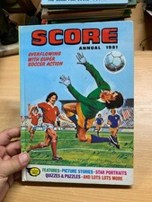 1980 "SCORE ANNUAL 1981" VINTAGE FOOTBALL SOCCER HARDBACK BOOK (P3)