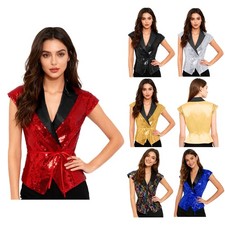 UK Women's Sequined Tie Waist
