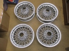 MG MGB MGBGT rebuilt   wire wheels x4  & conversion set of hubs & spinners