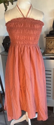 Terracotta summer dress - terracotta,