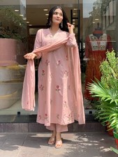 Peach Designer Kurta Set Women