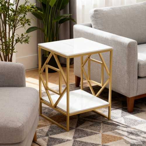 2tier geometric metal frame - geometric,