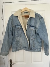 Levi's Men's Sherpa Lined Blue Denim Jacket XL