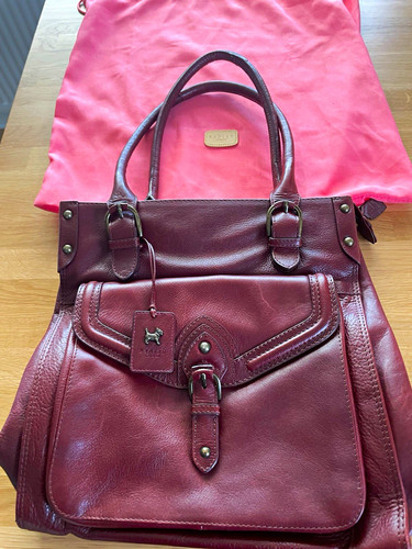 Radley burgundy leather top - burgundy,
