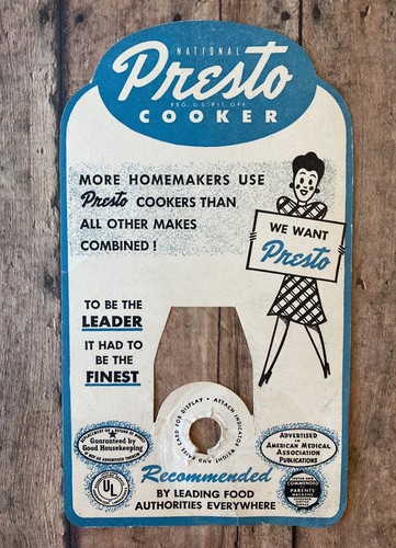 National presto cooker tag - national,