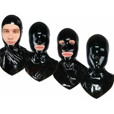 Men's Latex Hood Rubber Mask