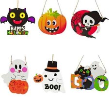 Pack of 6 Halloween Wooden