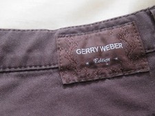 GERRY WEBER - DESIGNER JEANS/TROUSERS -LADIES - BROWN -Size W38 x L27 - Ex Cond