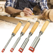 Woodworking Hand Carving Set 4PCS Half-Round Gouge Chisels Basic Tools