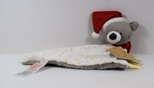 Mothercare My First Christmas Grey Bear Soft Toy Blanket Blankie  BRAND NEW