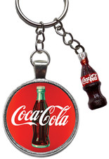 coca cola coke bottle keyring figure fizzy drink keychain