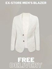 Mens Ex Store Casual Blazer Off white Slim Fit