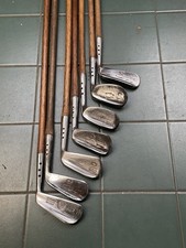 Hickory Golf Clubs D Anderson Maxwell Flange Sole Set X7 Clubs For Restoration 