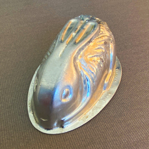 Vintage aluminium rabbit jelly - vintage,