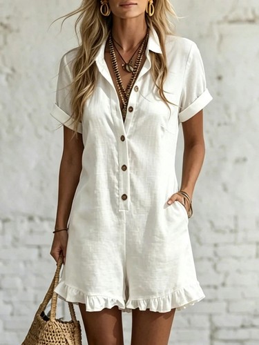 Women summer jumpsuit shirt - summer,