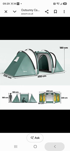 Outsunny man tunnel tent - outsunny,