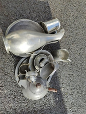 4kg English Pewter Scrap Teasets Jugs Comports Etc 