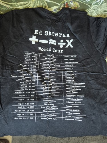 Sheeran tour shirt - ed,