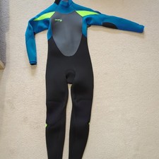 O'Neill Youth Epic Wetsuit 4/3mm Black/Bright Blue, Age 12