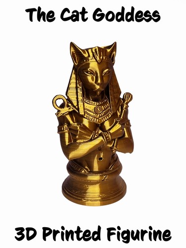 Printed egyptian bastet - egyptian,