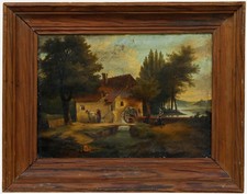 Framed 19th Century Oil - The