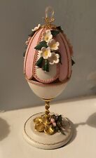 Floral Carved REAL Goose Egg