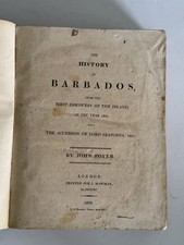1808 History of Barbados John Poyer 1st Ed Antique West Indies Slavery