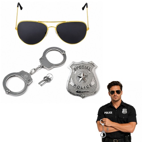 Adult 3pc police set - adult,