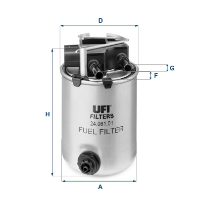 Ufi 061 fuel filter for - filter,