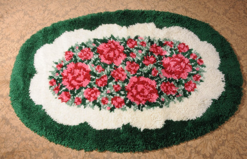 Pretty vintage rug hand - rug,