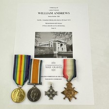 WW1 Trio & Mothers Cross KIA