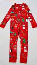 Christmas Pj's All-in-one Pyjamas Cosy Cotton  Age 3-11 Years