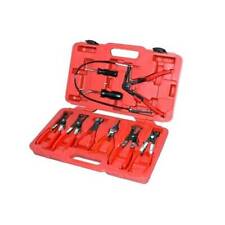 Flexible Hose Clamp Clip Plier Set Swivel Jaw Flat Angled Band Automotive Tool