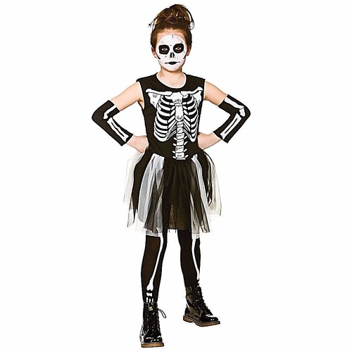 Girls skelebones tutu - girls,