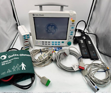 GE DATEX OHMEDA F-FM-00 PATIENT + E-PSMP-00 MODULE ECG EKG O2 SPO2 NIBP MONITOR
