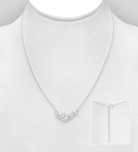 925 sterling silver butterfly - silver,