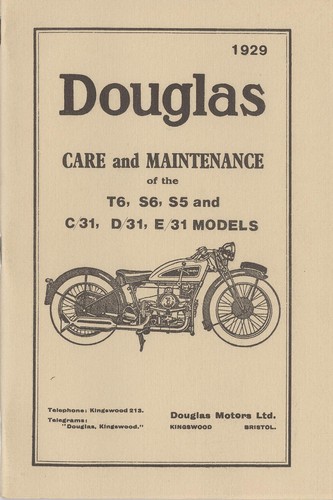 1929 douglas motorcycle - 1929, care