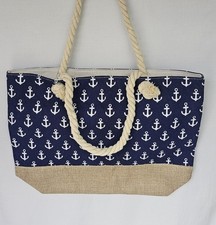 Canvas tote bag with nautical - tote,